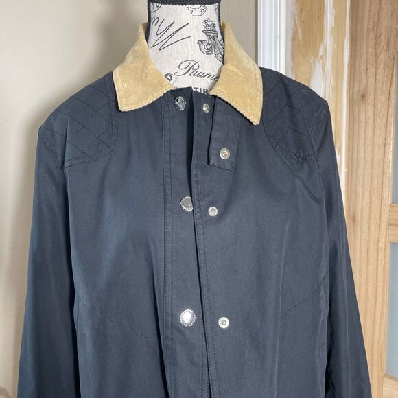 Polo Ralph Lauren Navy Blue Derby Vintage Cotton Blue Jacket Size L - Picture 10 of 10